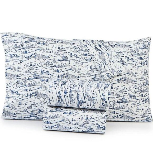 Martha Stewart Other - Martha Stewart Collection Printed Cotton Flannel Scenic Toile Standard Pillow
